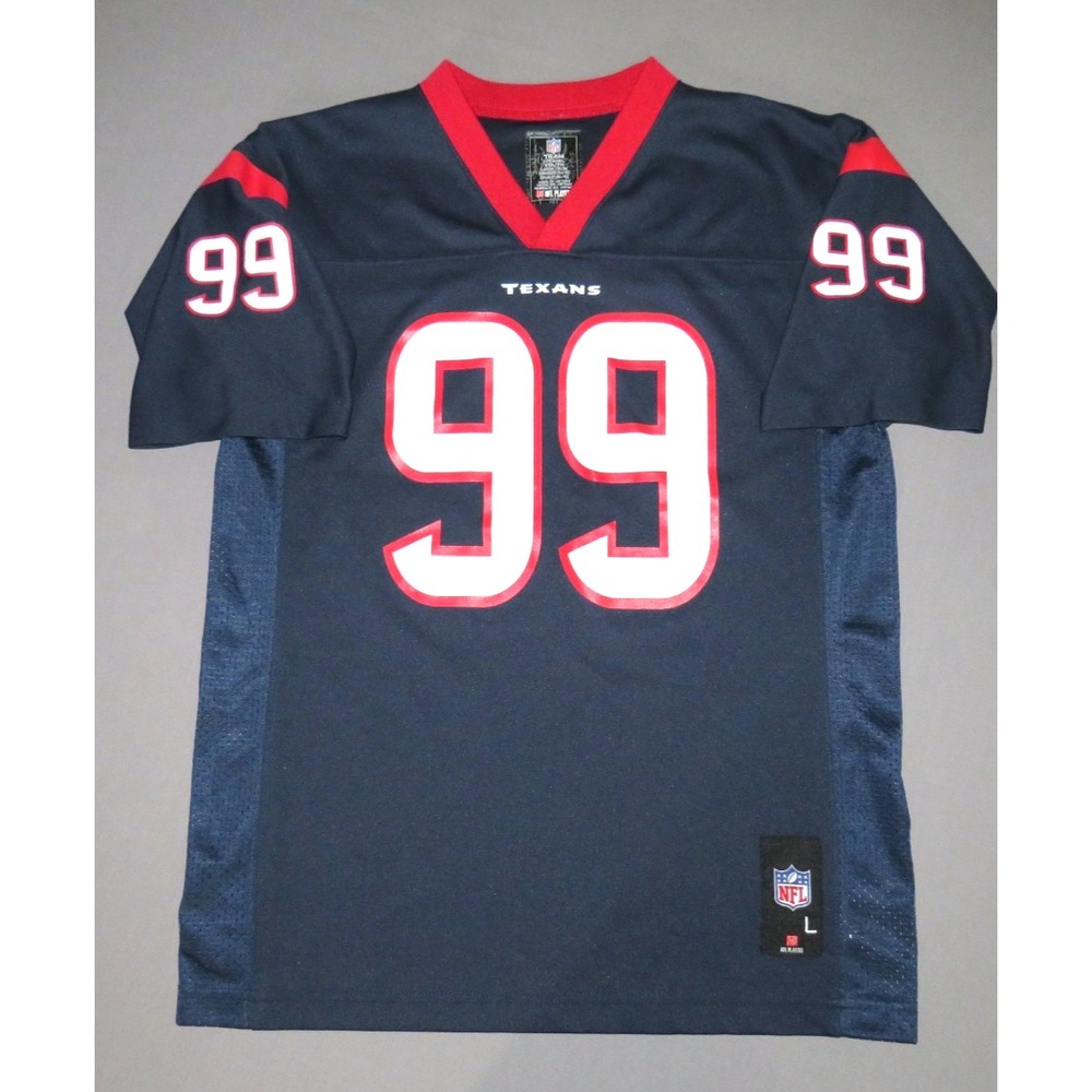 JJ WATT Houston Texans NFL Team Apparel Jersey Youth Large 14-16‎